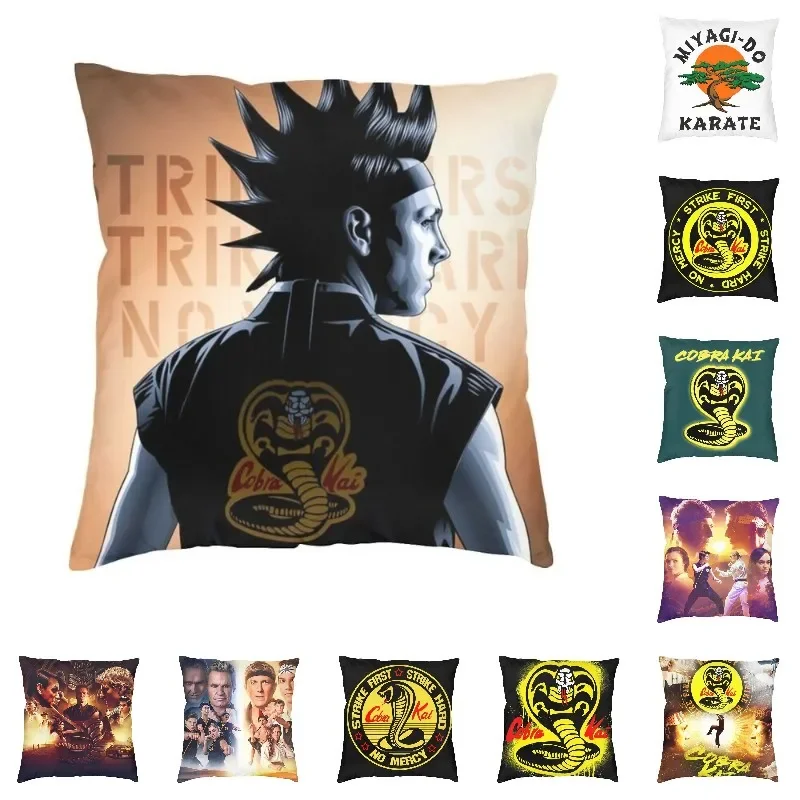 

Luxury Hawk Eli Moskowitz Cushion Cover Polyester TV Movie Cobra Kai Pillow Case Double Sided Print Decoration Pillowcase