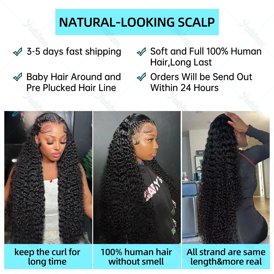 Human Hair Wig Loose Curly for Women