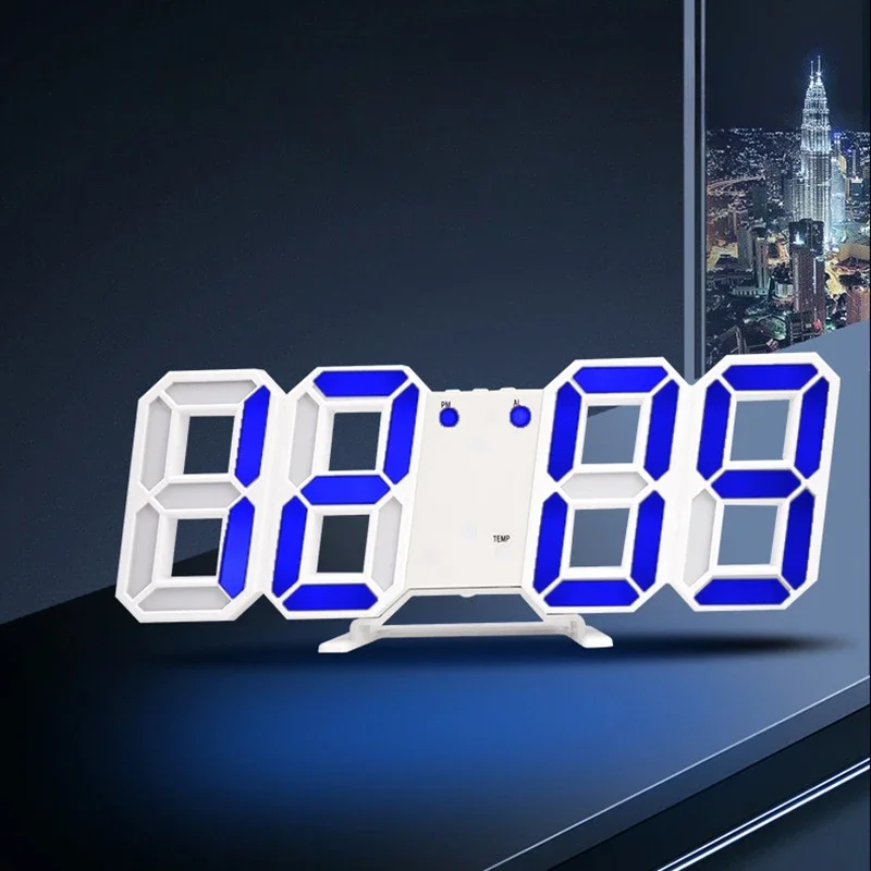 Digital Decoration for Bedroom Desk Watches Led Wall Clock Living Room Alarm Modern Home and Decoration Electronic Table Decor