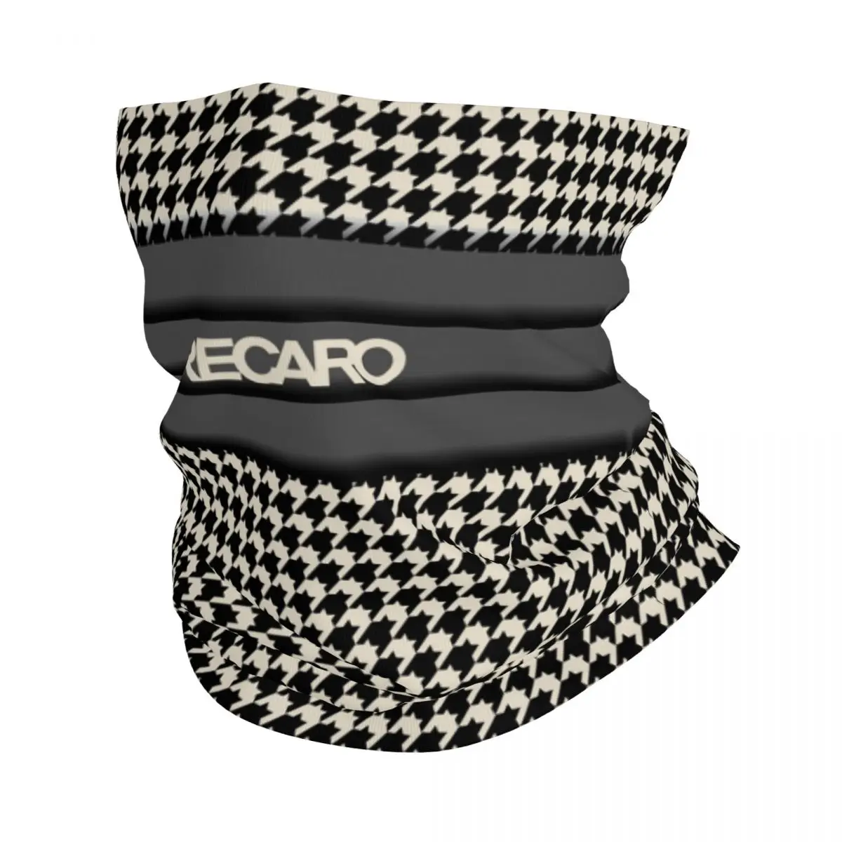 

Зимний теплый шейный шарф Recaro с рисунком «гусиные лапки», женский ветрозащитный шарф для лица, лыжный шарф, шарф-повязка на голову