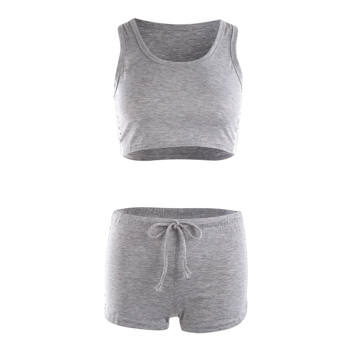 Women Yoga Set 2Pcs Female Belt Suit Set Bra Sleeveless Tank Top Shorts Fitness Running Yoga Gym Sports Clothes sports bra set,gym workout set,yoga set,sports set shorts,fitness set,sportswear set,sports set