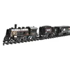 Battery Operated Railway Classical Freight Train Water Steam Locomotive Playset with Smoke Simulation Model Electric Train Toys 2