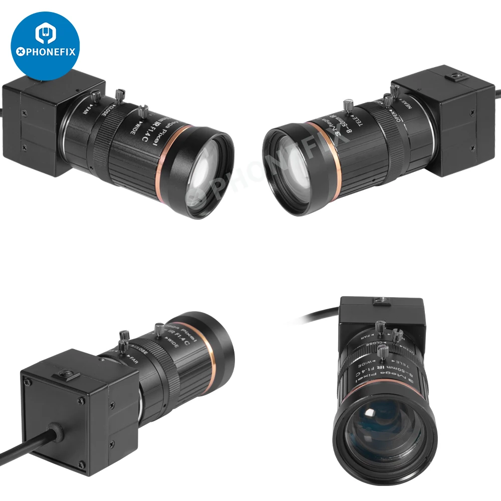 

Full HD 1080P 5MP UVC USB Webcam HD Industrial PC Camera with 2.8-12mm/5-50mm/8-50mm/6-60mm Varifocal Zoom Lens/2.8mm Prime Lens