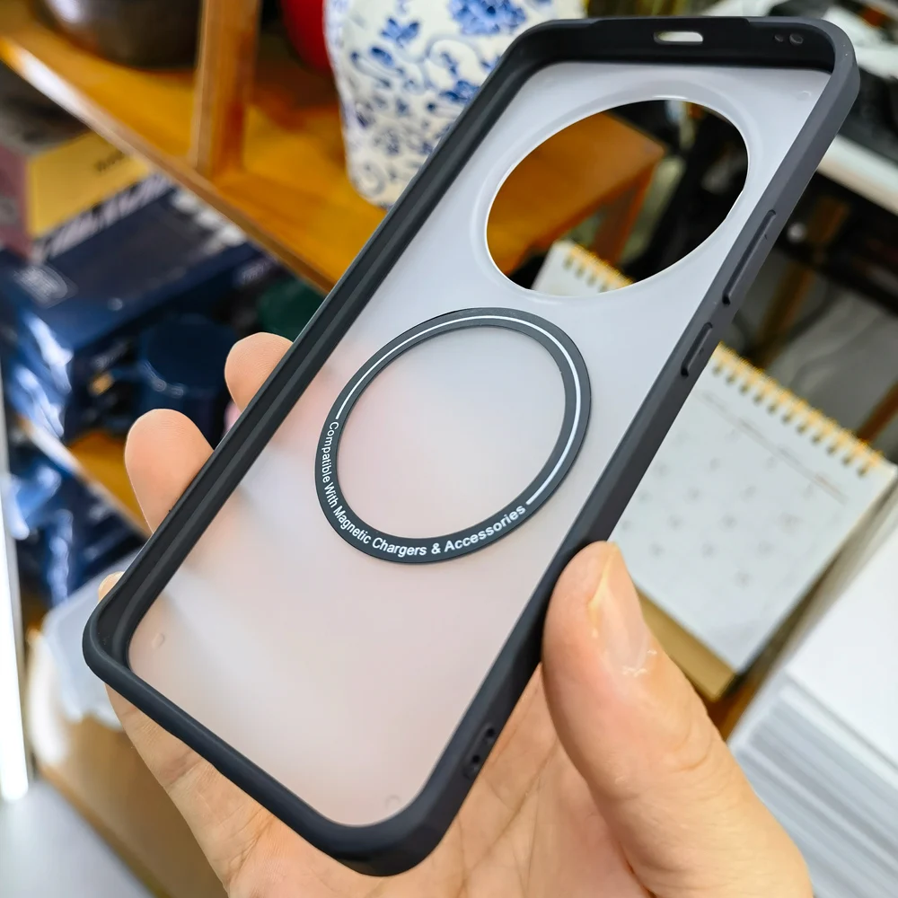 Compatible For Magsafe Clear Hard Acrylic Case For Honor Magic 5 Pro Magic5 Pro Magnetic Wireless Charging Transparent Shell 6