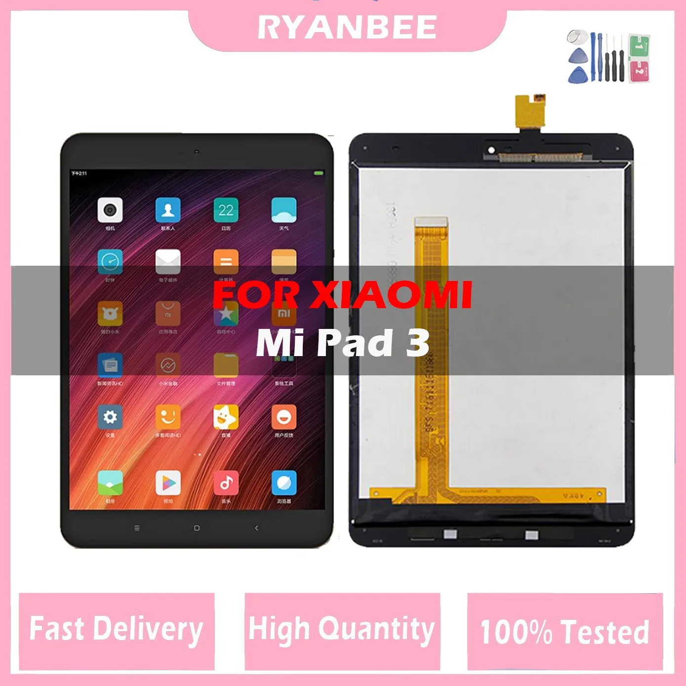 ЖК-дисплей 7,9 дюйма для Xiaomi Mipad3 Mipad 3, ЖК-дисплей с сенсорным  экраном и дигитайзером в сборе для Xiaomi Mipad 3, сменный ЖК-дисплей |  AliExpress