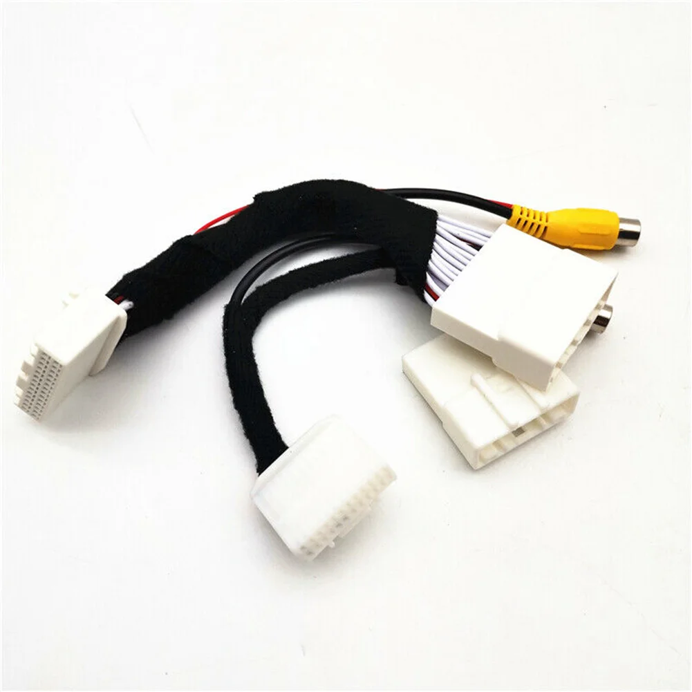 Connector Line Camera Adapter Cable 28Pin & 24Pin 2pcs/set Accessories Parts Vehicle For Avalon 16~18 Hight Quality