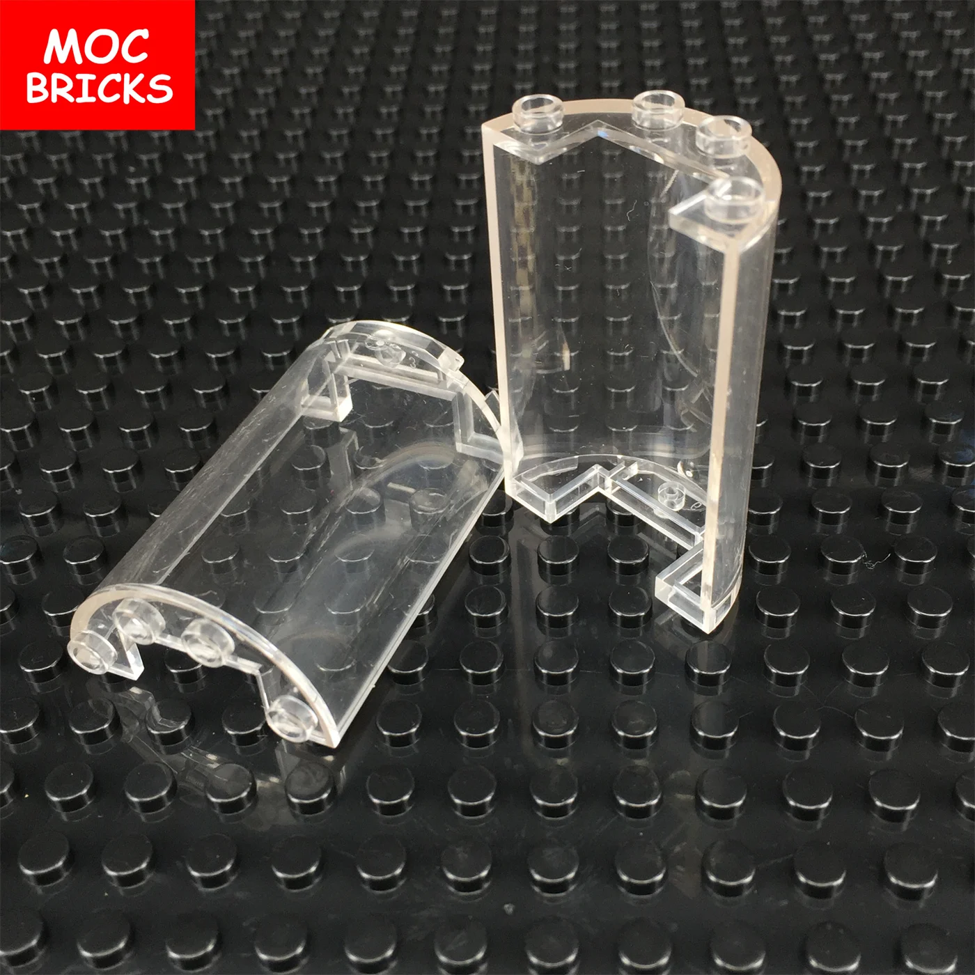 wooden blocks 4pcs\lot MOC Bricks Transparent Clear Half Cylinder Panel 2x4x5 Compatible 85941 Building Blocks Toys kids Dolls block stacking milestones