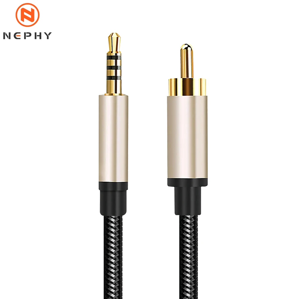 Premium Audio Cable - 3.5mm to RCA Coaxial Adapter, Multiple Lengths Available