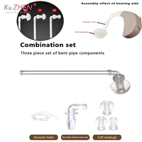 1Pcs S/M/L Hearing Aid Hearing Earplug Ear Plugs Eartips Domes With Sound Tube For Box Type Behind Ear Hearing Aids Accessories 1