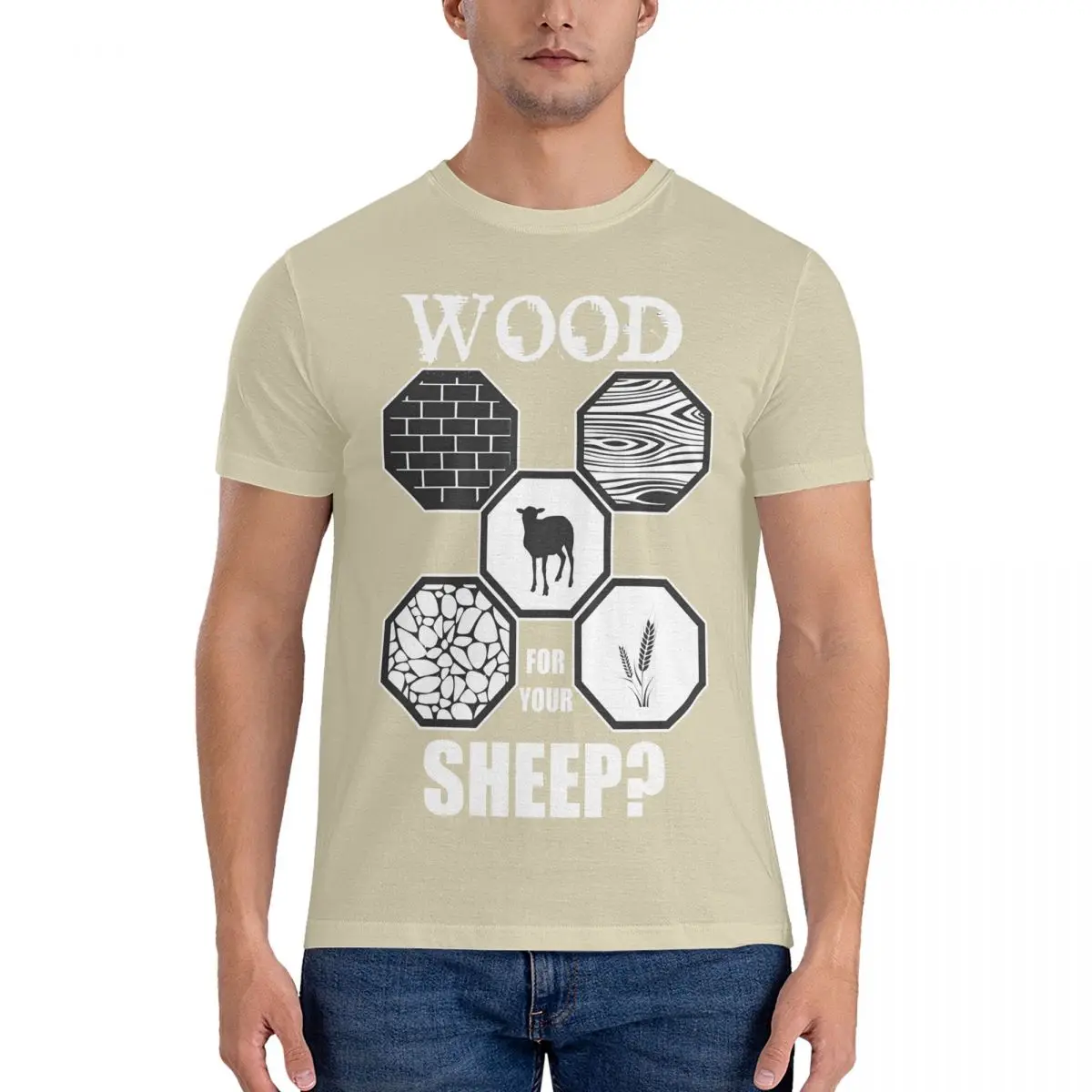 thumbnail image 1 of Camisetas de colonos para hombre, camisetas de algodón C-Catan, camisetas novedosas de manga corta con cuello redondo, camisetas estampadas, 1 of 7