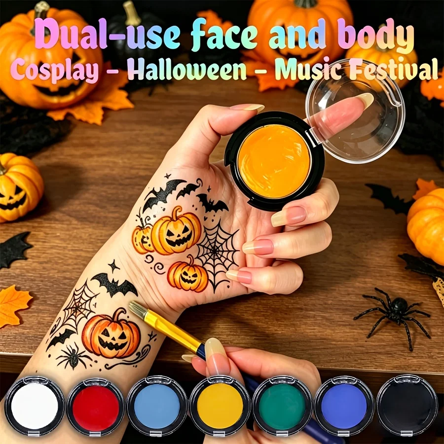 Vibrant Professional-Grade Water-Based Face and Body Paint