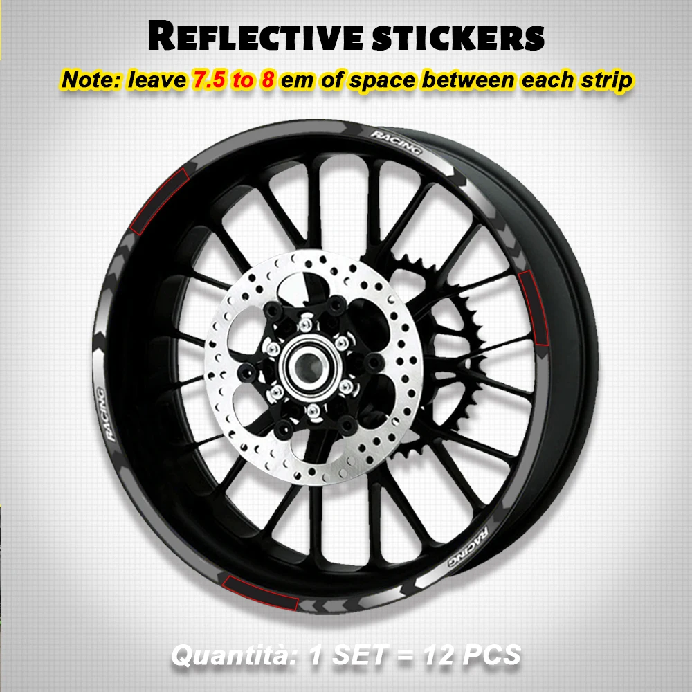 Motorcycle Accessories Wheels Hub Stickers Rim Reflective Stripe For Honda VFR750 VFR800 VFR1200 VFR1200F VFR 750 800 1200 1200F