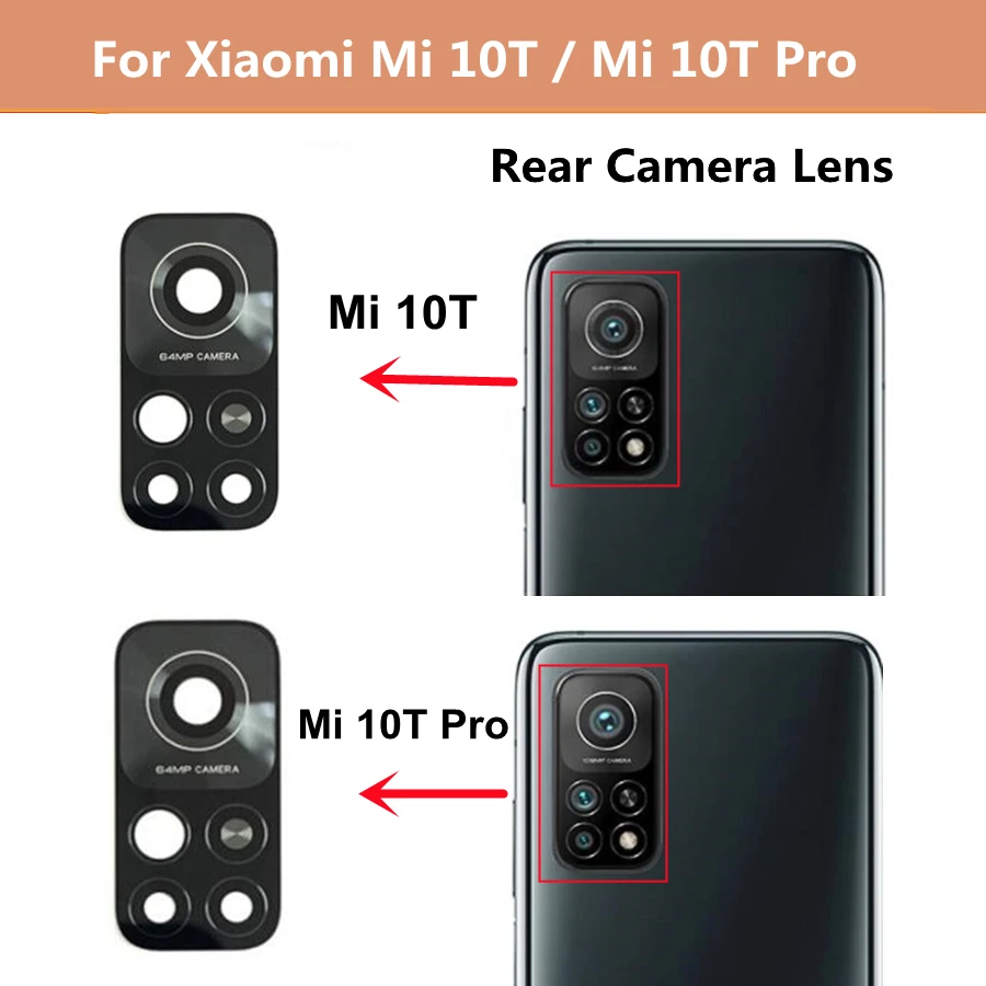 

Mi 10T Back Rear Camera Glass Lens For Xiaomi Mi 10T Pro Camera Lens