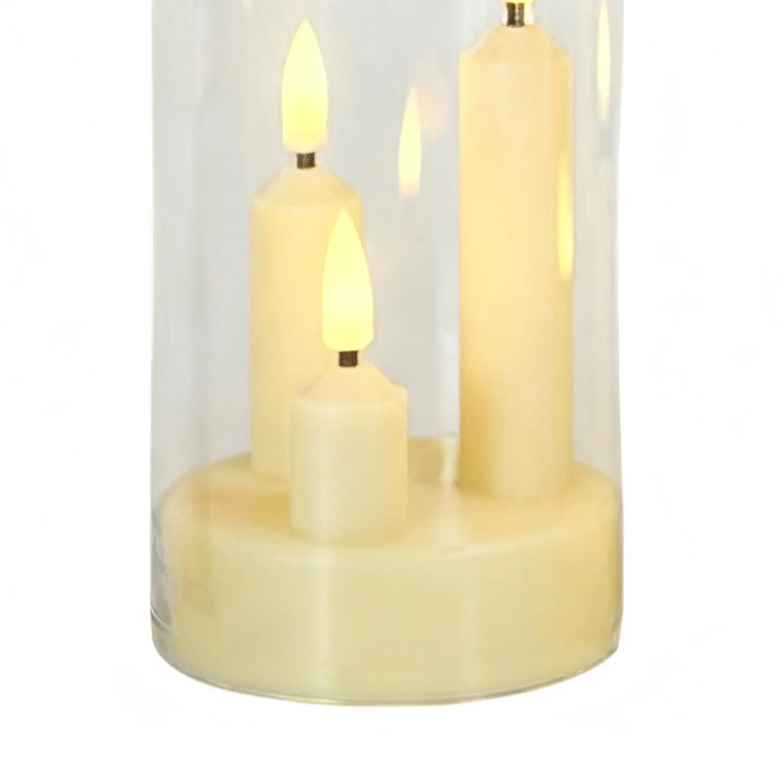 Flameless Candles With Remote Battery Operated Pillar Ambient Lighting LED Flickering Candles Decorative Lights For Desk Mantel
