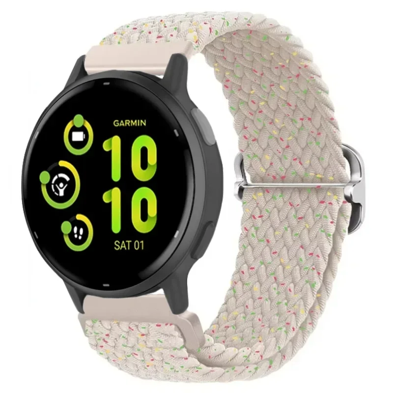 Nylon Braided Loop Sports Bracelet Band, 20/22mm Strap
