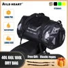 WILD HEART 40L 66L 100L Waterproof Duffle Bag Motorcycle Bag Motorcycle Tail Bag Reflective  Motorcycle Seat Bag 1