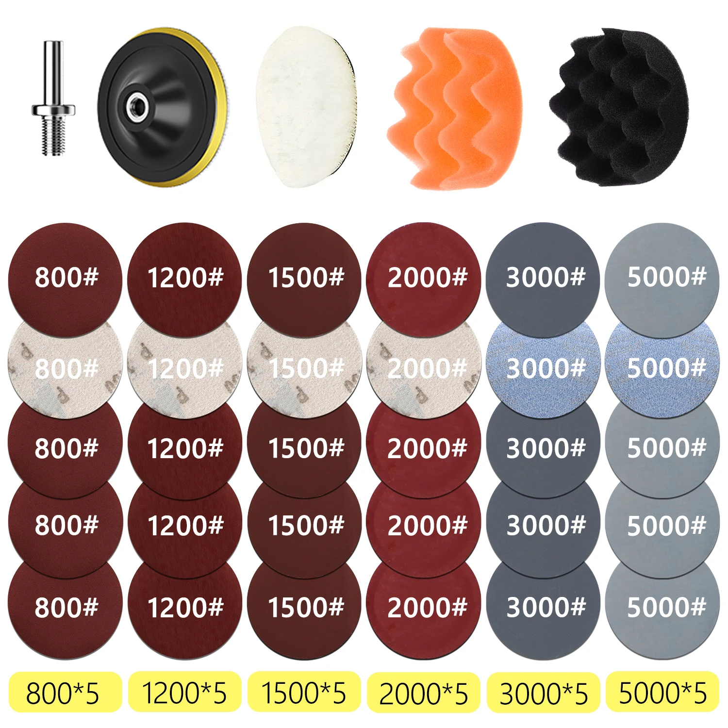 Headlight Repair Restoration Kit Car Polishing Disc 3inch 75mm Auto