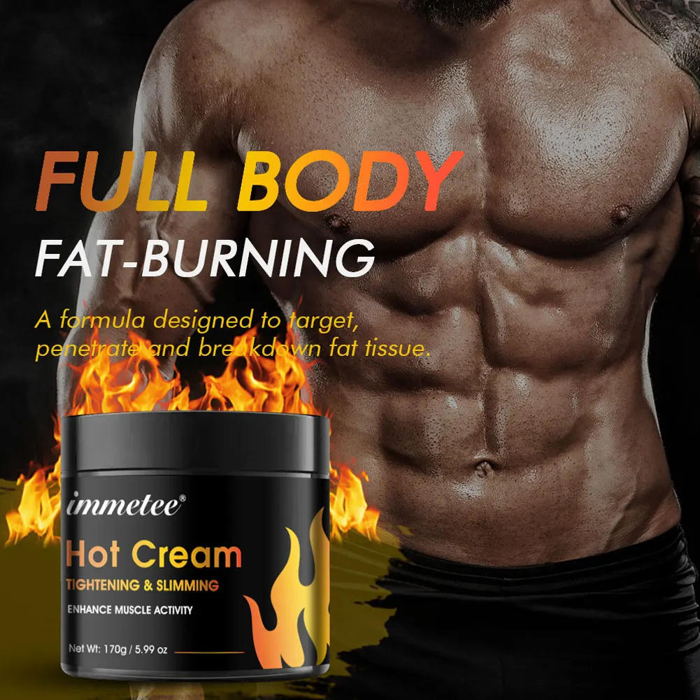 Anti Cellulite Sweat Fat Burning Gel Natural Weight Loss Cream Workout