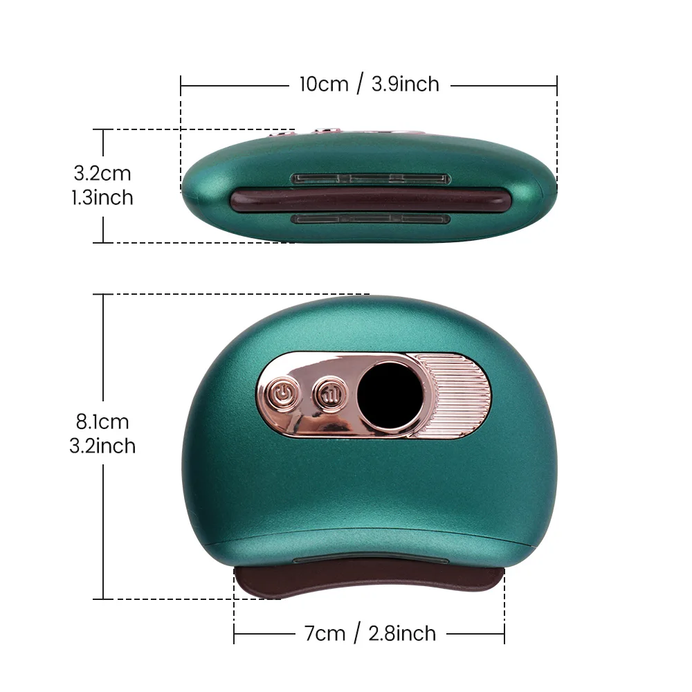 Electric Gua Sha Massager – Heat, Vibration & LED for Face, Neck & Body