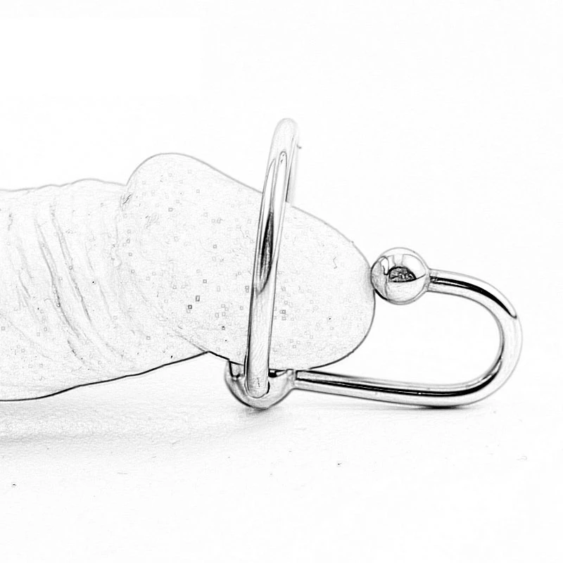 Silicone Urethral Dilator Urethral Dilator Urethral Plug With Glans Rings Sex Toys For Men Trap Your Cock Head In Ruthless Stainless Steel Sound Stopper Cathreter Dilator