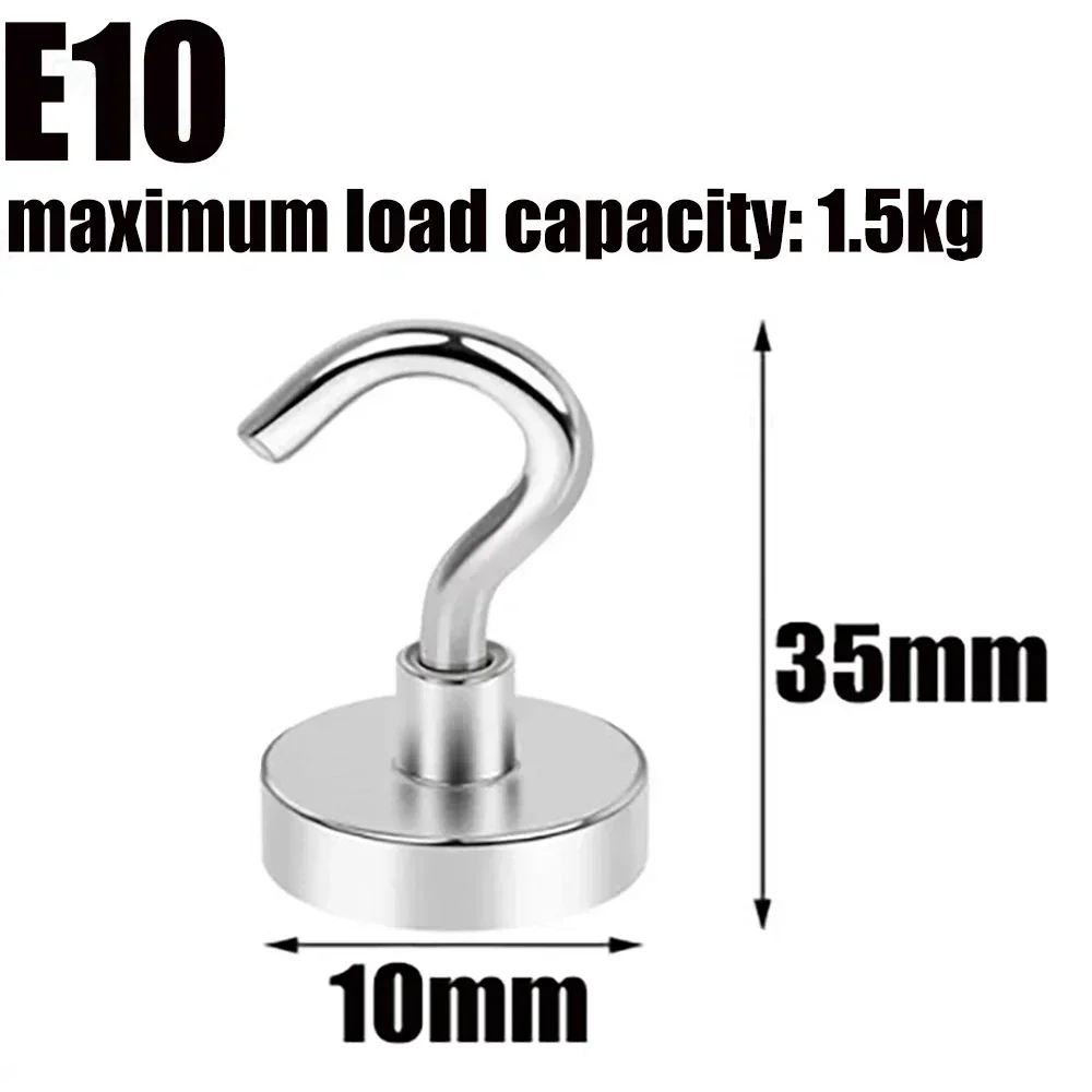 Strong Magnet Hook 5/10pcs Keys Holder Home Kitchen Metal for You Bathroom Storage Hairs Accessories Wall Hanging Hooks