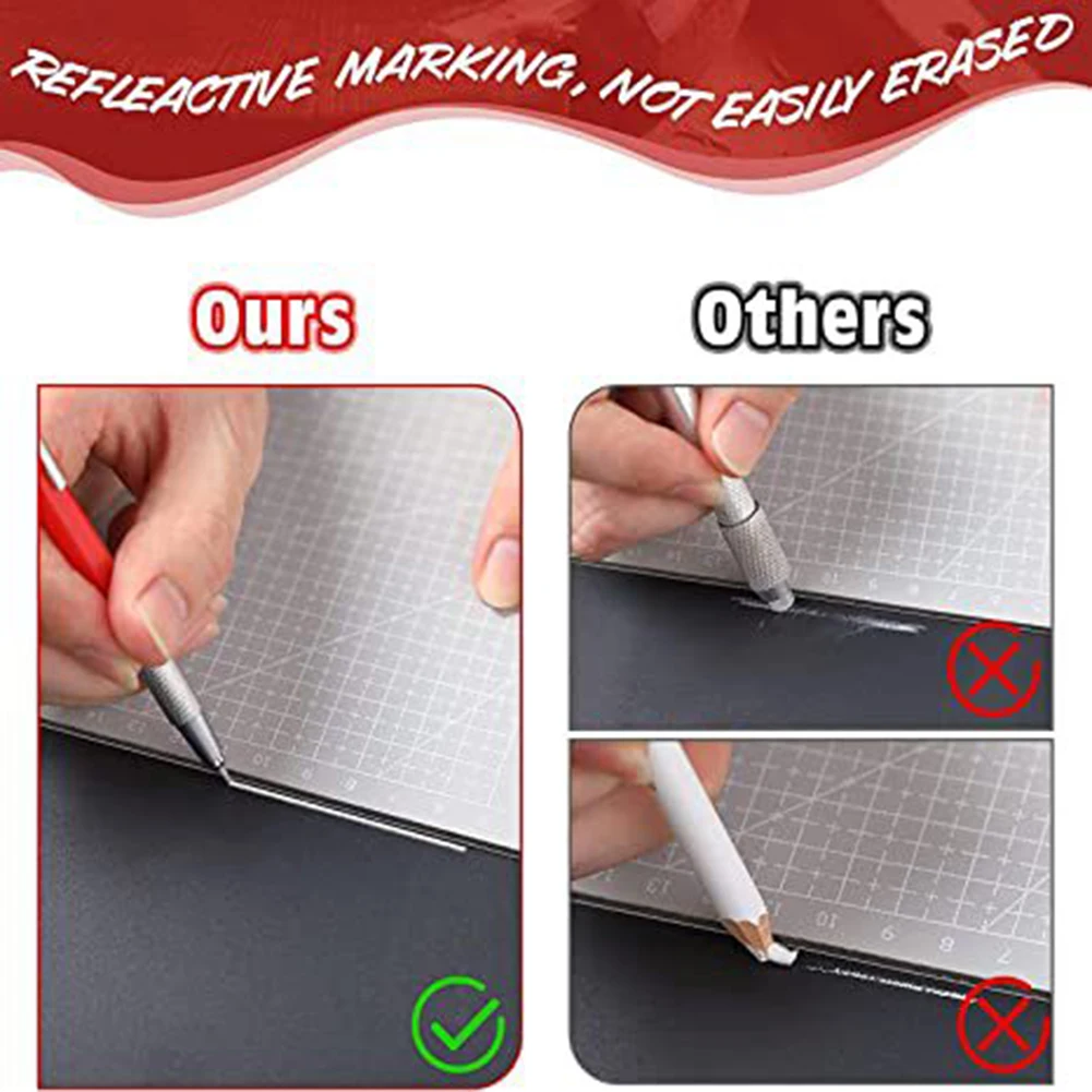 

Ручка-маркер со встроенной точилкой, удобное использование в деревообработке