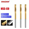 SHAZAM HSS-CO Helical Reamer Cobalt Titanium Plated Stainless Steel Special Straight Shank Reamer 3-20 Decimal Point Reamer 1