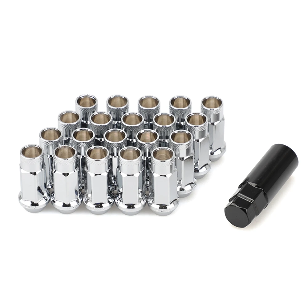 

20PCS Car Modification Wheel Nuts Lug Nuts Bolts M12X1.5 M12X12.5 for Chevrolet Hyundai Mitsubishi Acura Mazda