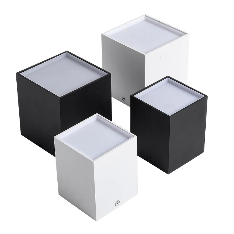 

Surface Mounted Quare 9W 12W 15W 20W 25W 30W LED Cube Ceiling Downlight for Room/Corridor/Hallway COB Spot light indoor lighting