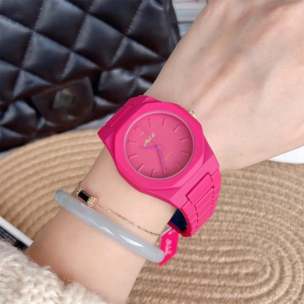 Free shippings Fashion Personality Colorful silicone strap quartz watch For women's girl watch  Jewelry accessories