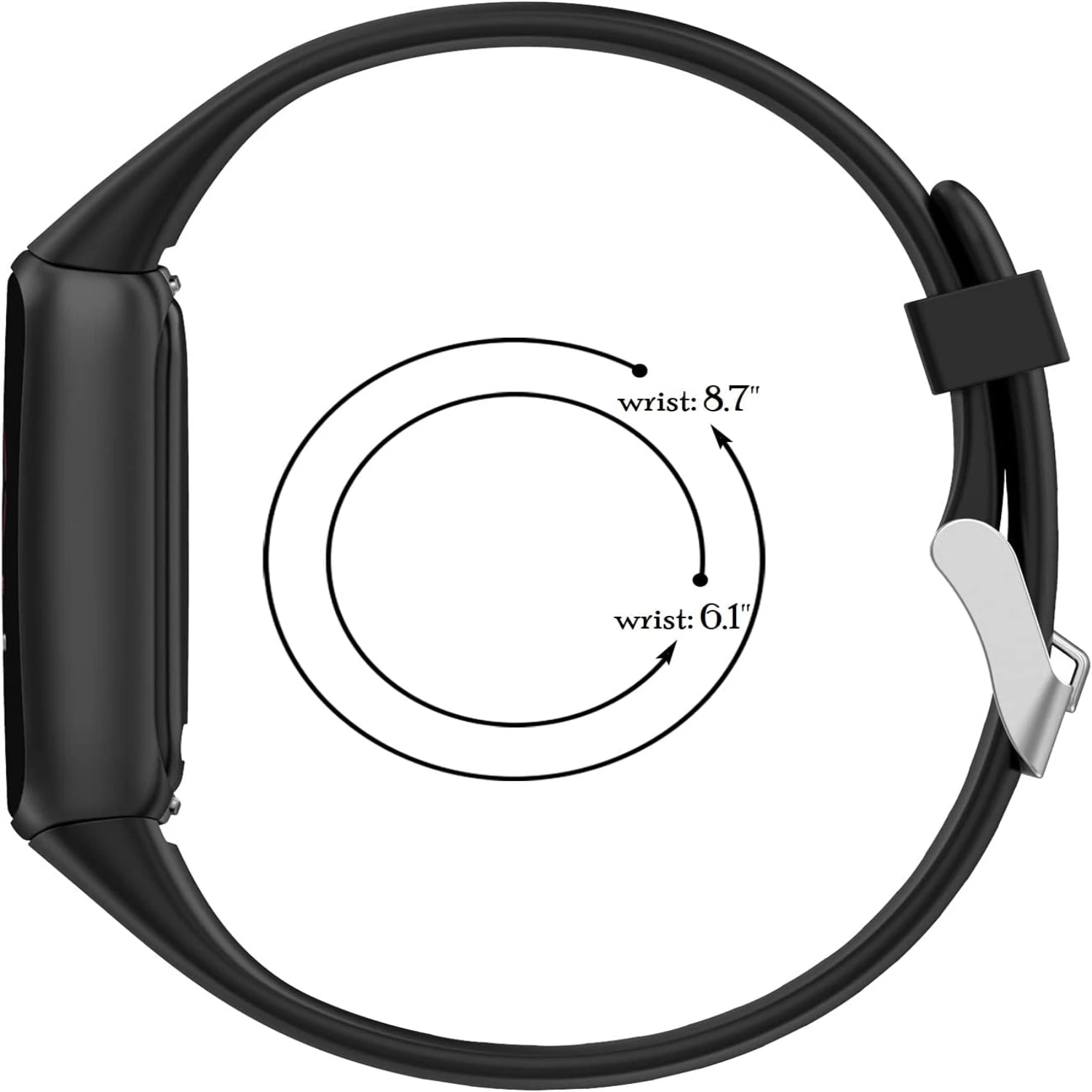 Luxe Women's Replacement Silicone Bands Compatible with Luxe Smartwatch for Active Lifestyle and Fashion