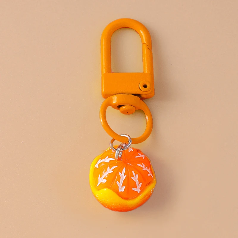 Aihua Nette Simulation Obst Schlüsselbund Samen Mais Traube Orange Schlüsselring Frauen Mädchen Handtasche Anhänger DIY Handgemachten Schmuck Geschenke – Detail 6