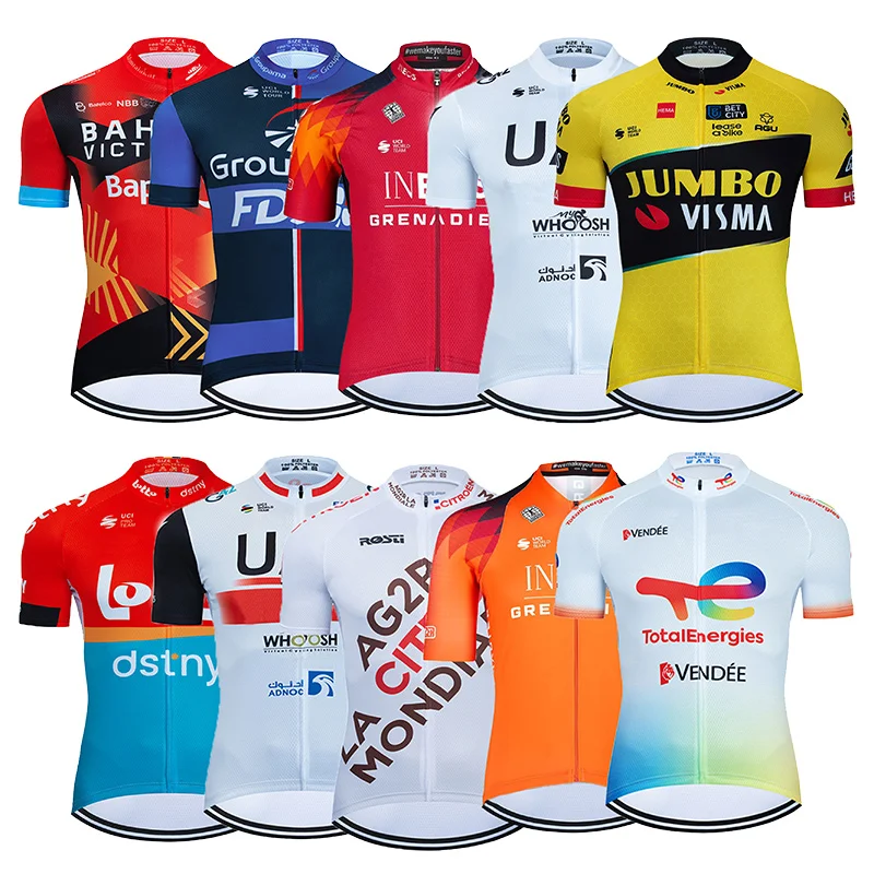 Maillot Cyclisme Homme Hotlion été - Manches Courtes - Respirant Séchage Rapide - Taille S à 3XL Maillot Vélo Homme été Manches Courtes