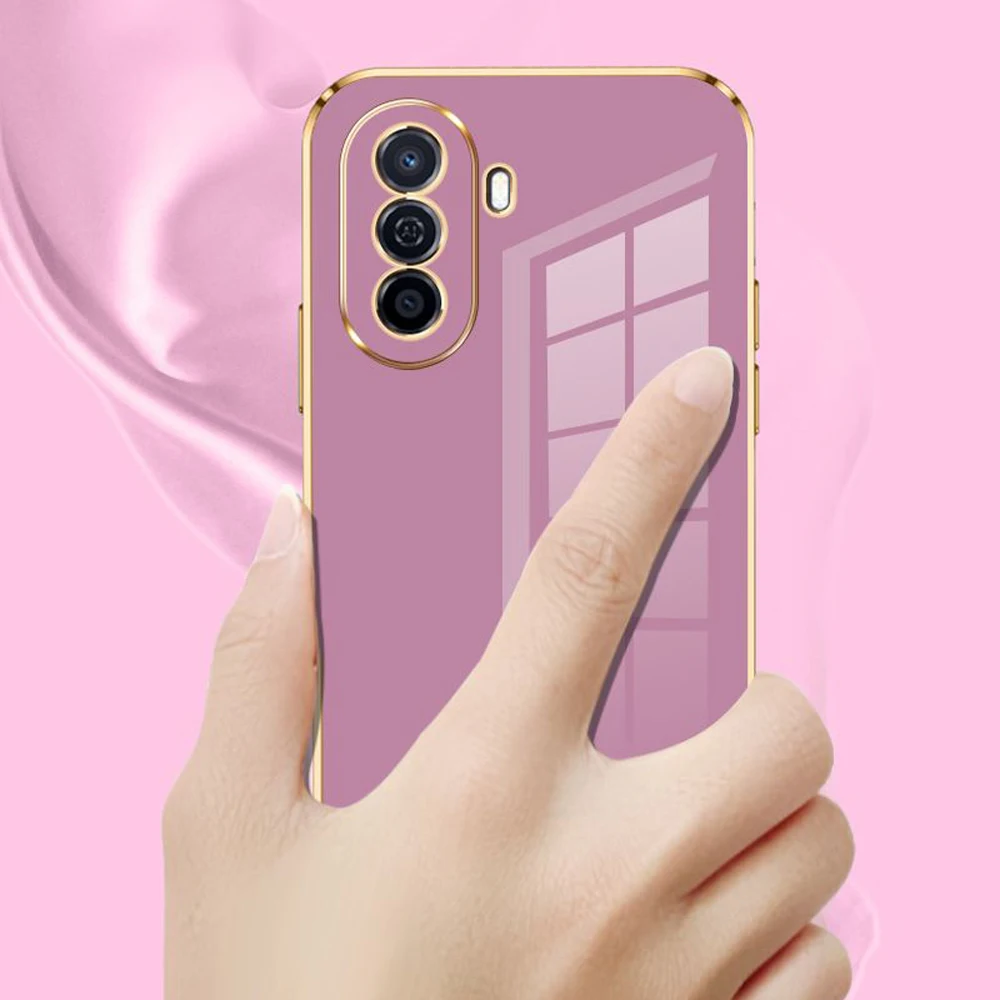 Luxurious Square Plating Shockproof Case