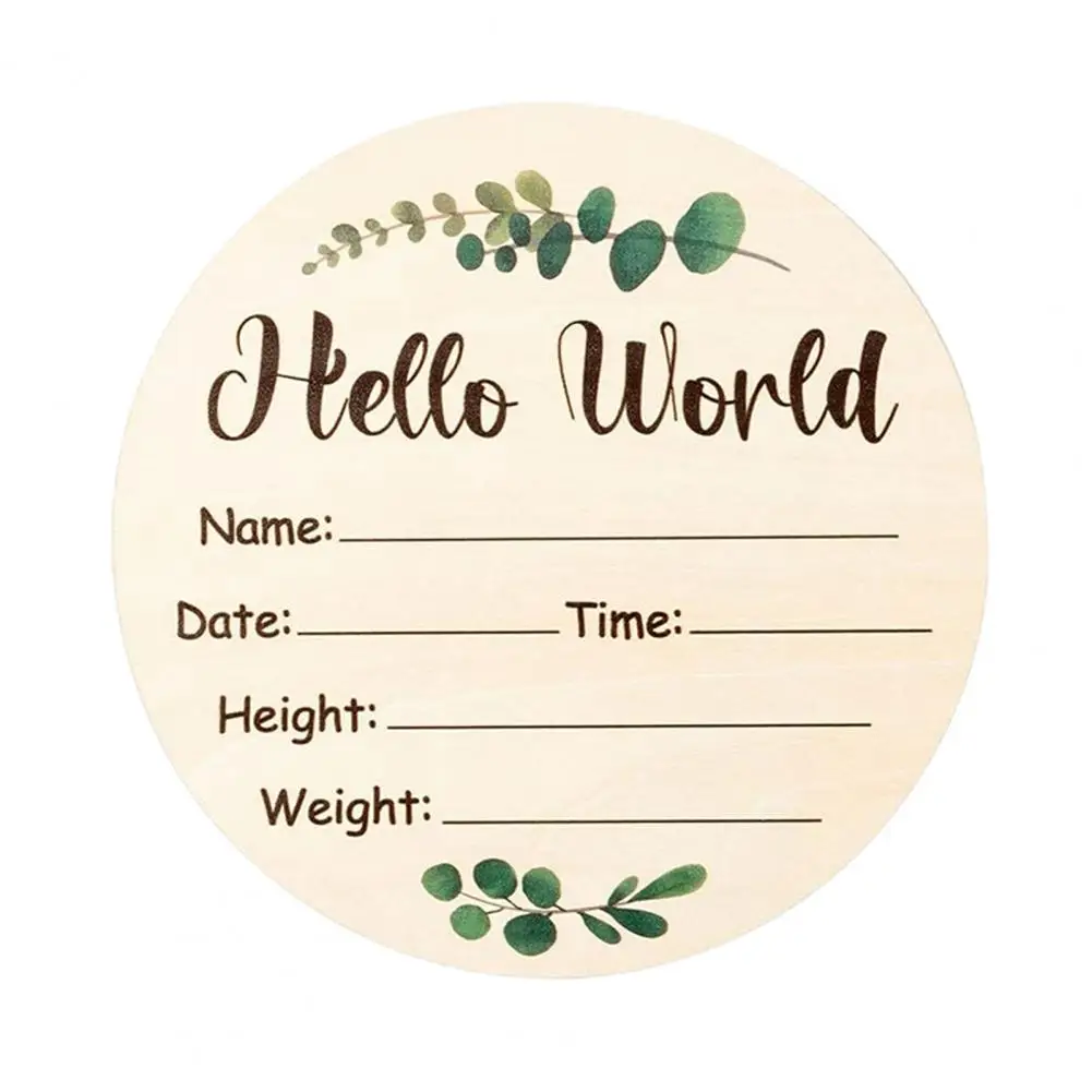 

Уникальные запоминания о рождении ребенка, деревянный знак объявления о рождении ребенка с маркером, чернильная подставка для ручного отпечатка ног, новорожденный для ребенка