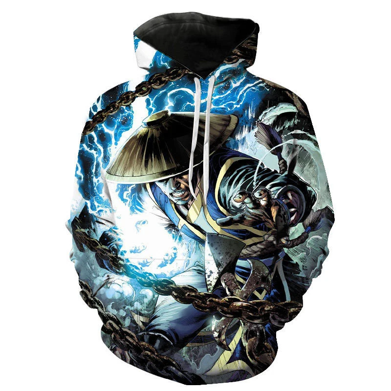 Mortal Kombat 3D Print Hoodie Streetwear Oversized Sweatshirt