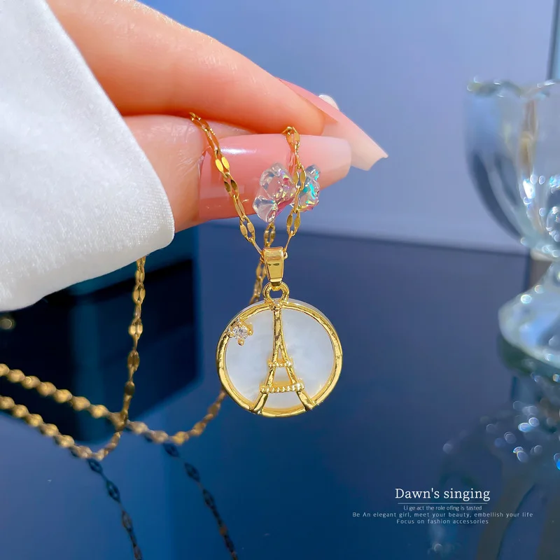 Mini Eiffel Tower Necklace – Quintas PH