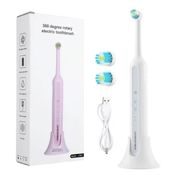 Rotating Electric Toothbrush Adult Vibration Sonic Toothbrush Tartar Stains Removal Teeth Cleaning Whitening Oral Care Tools