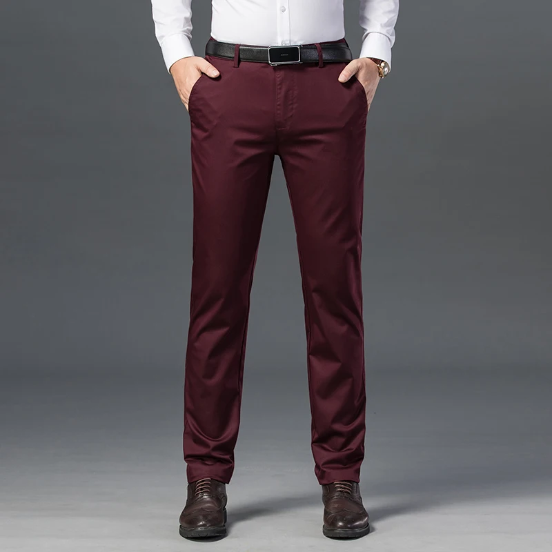 2024 New Men's Pants Trendy All-Matching Casual Trousers Simple Loose Straight Korean Style Business Trousers