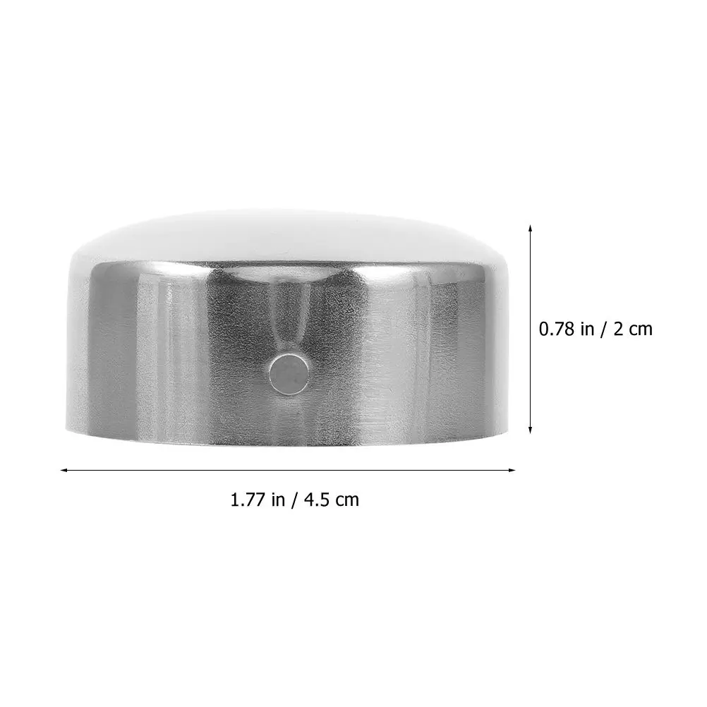 4 Pcs Handrail Tube Accessories Caps Stainless Steel Stair Column Staircase End Plugs for Stairs Railing stair handrail caps