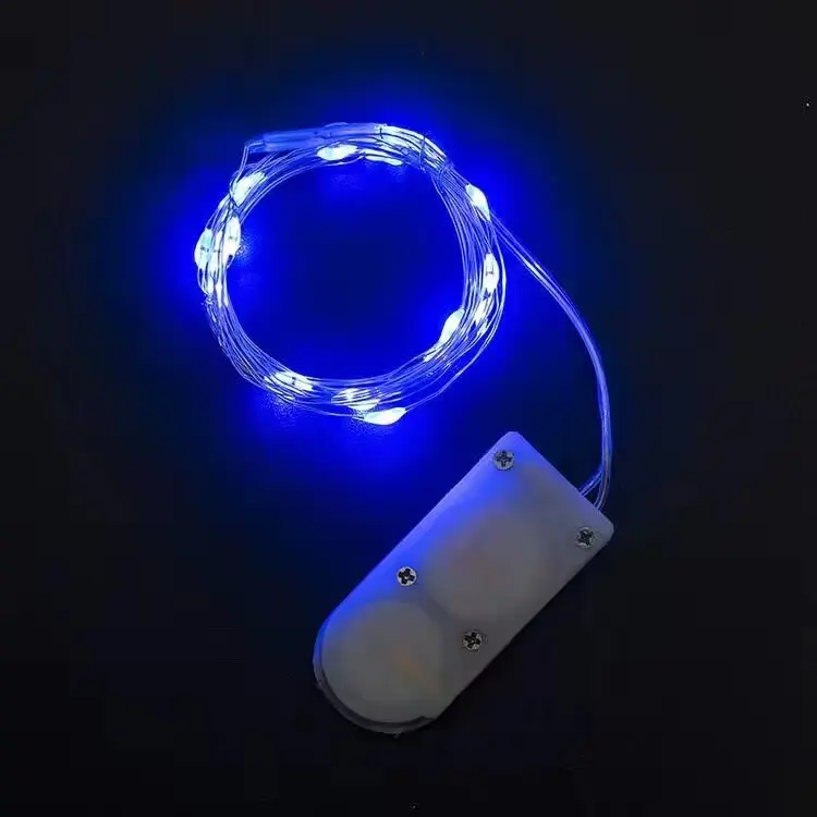 thumbnail image 1 of (Sin batería) Cadena de luces LED de alambre de cobre con batería de 1 m, 2 m y 3 m para decoración de bodas, fiestas y Navidad, 1 of 5