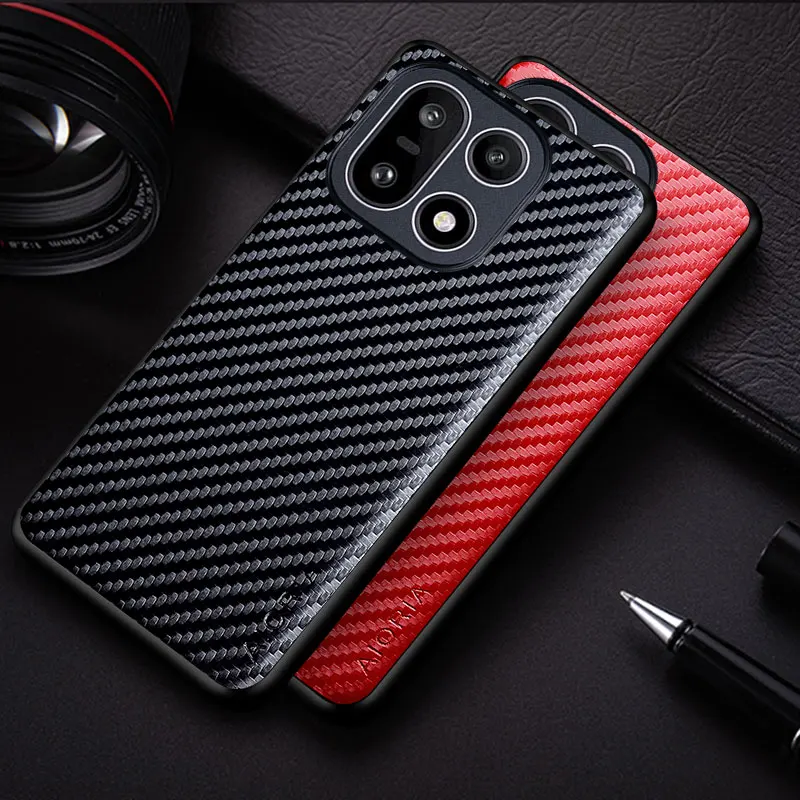 Sleek Carbon Fibre Texture Phone Case - Fashion Design Soft Back Cover