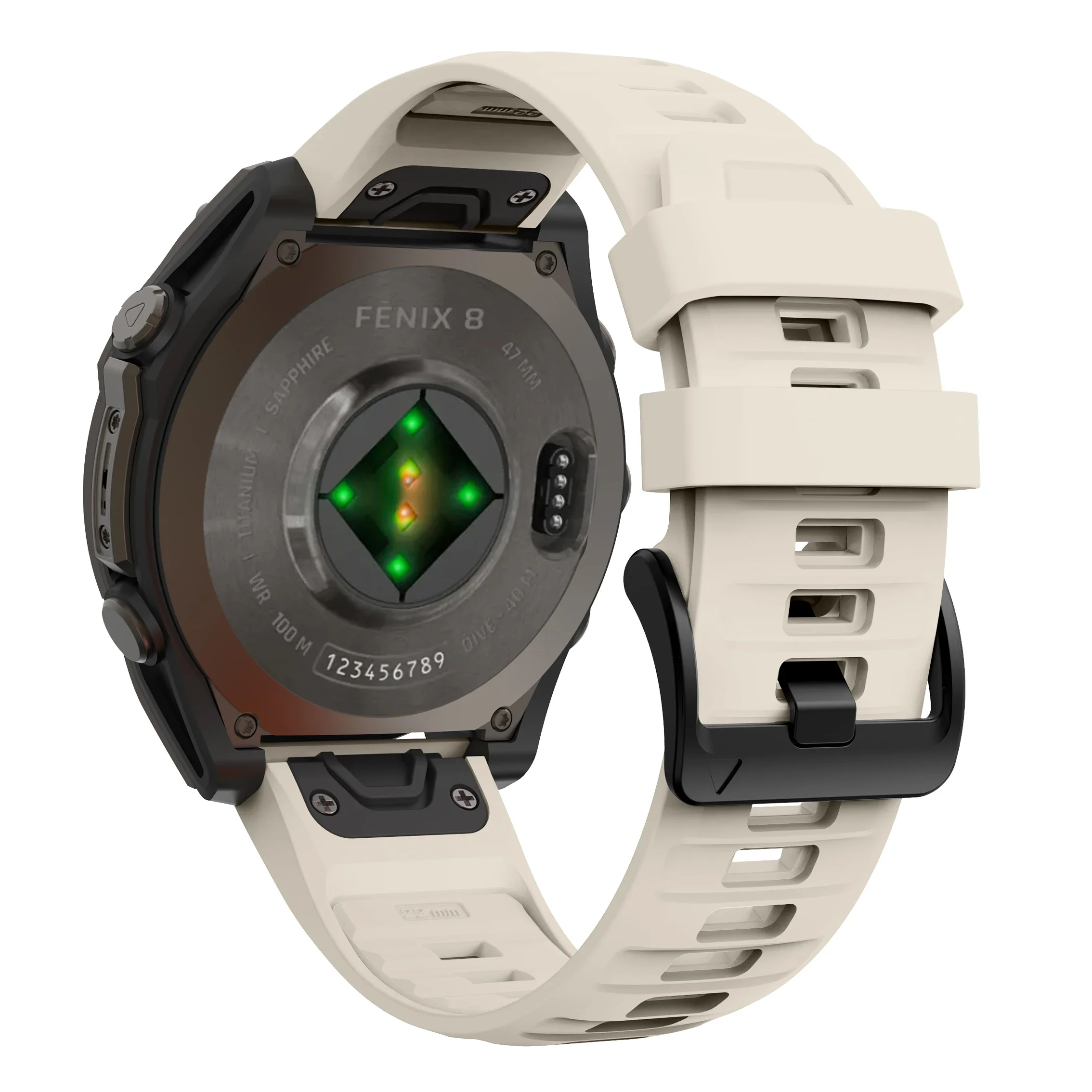 Versatile Silicone Watch Band for Fenix8 - QuickFit Strap Bracelet