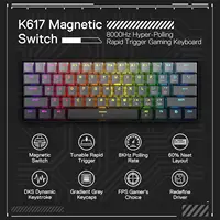 Redragon K617 Rapid Trigger Gaming Keyboard, 60% 61 Keys Wired Mechanical 8K Hz Polling RateDedicated Magnetic Switch Misty Grey - Image 5
