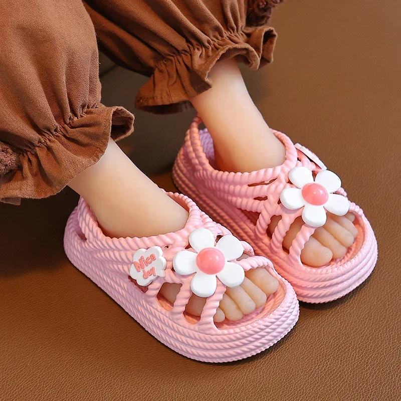 Kids Flower Beach Slippers 5