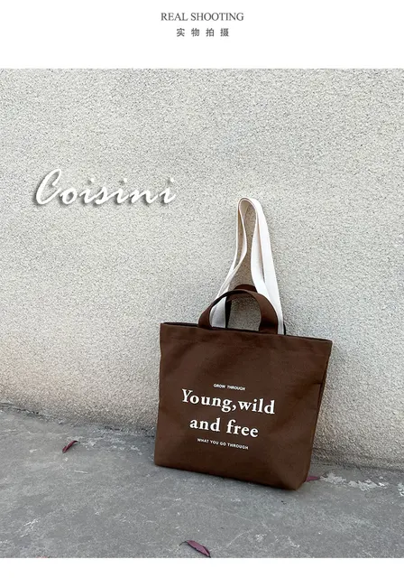 Borsa Tote Donna In Tela Grande - Shopper Bag Con Zip, Capacità Ampia Per Lavoro E Viaggi - Foto 2