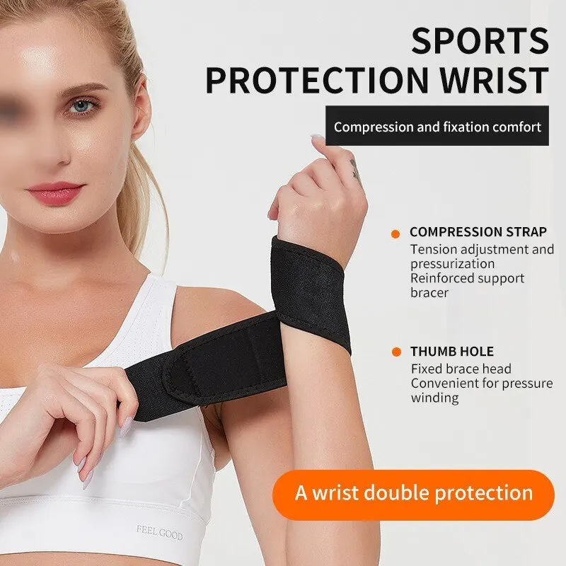 Athletic Wristguards Fitness Basketball Pressurized Open Wrist Protector Gloves Wrist Joint Winding Men and Women wrist guard
