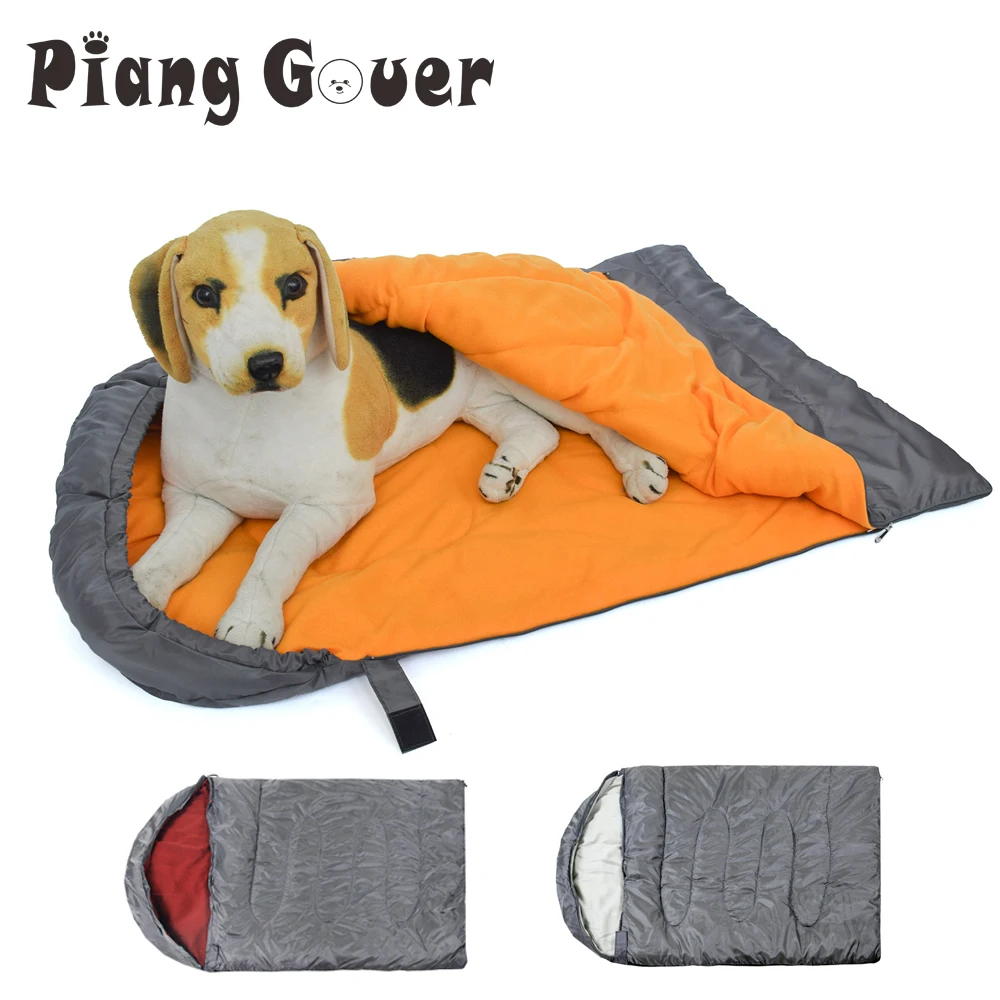 Pet Sleep Bag Outdoor Camping Dog Bed Mat Blanket Soft Fleece