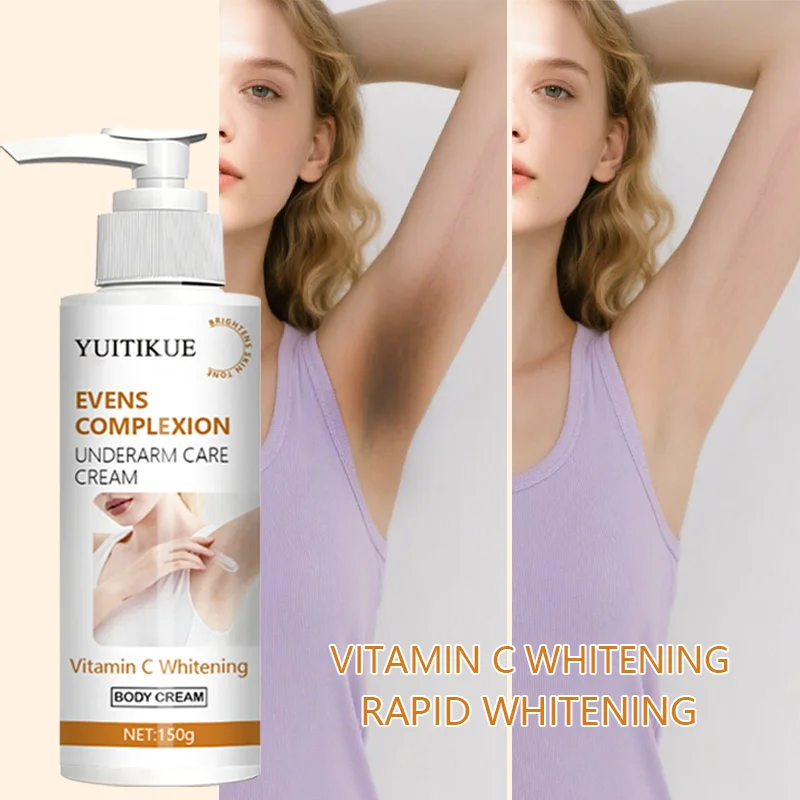Underarm care cream, suitable for dull skin. Brightens underarms and acts as a moisturizer for intimate areas for women.