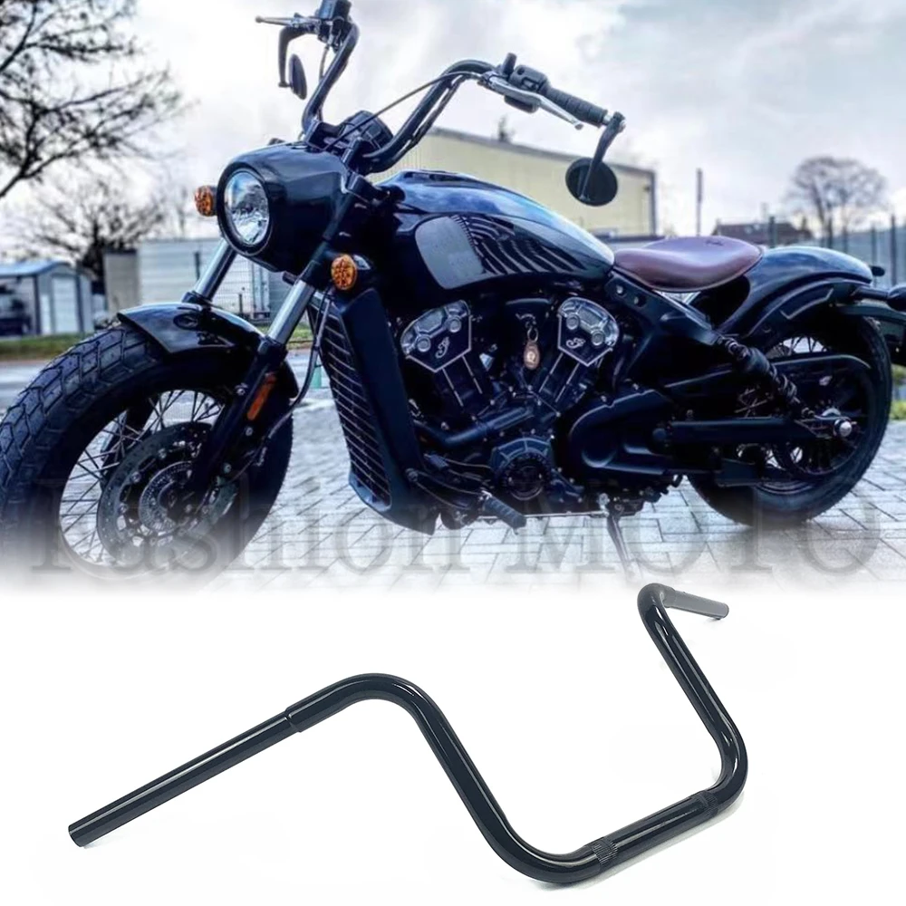 1 inch Motorcycle Handlebar 10"/12"/14" Rise Handle Bar For Indian
